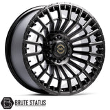 Premium Hawke Nevada wheels available in gloss black or matte black with aggressive off-road styling and ET0 offset