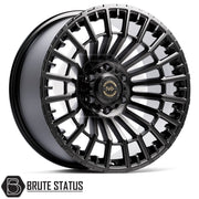 Premium Hawke Nevada wheels available in gloss black or matte black with aggressive off-road styling and ET0 offset