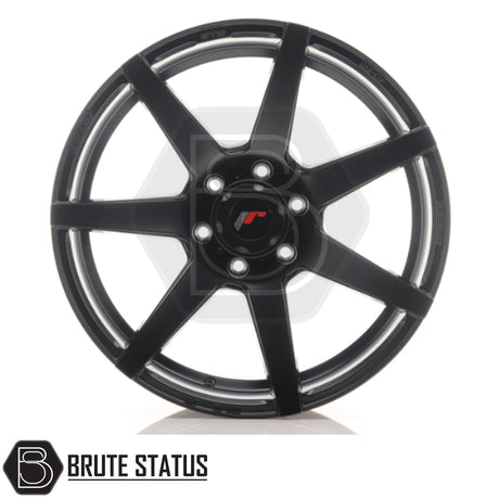 JR Wheels JRX3 alloy wheel in Matt Black, available in 6x139.7 bolt pattern and sizes 17x8.5 ET20, 18x9 ET20, 20x9.5 ET20. Includes compatible wheel nuts.