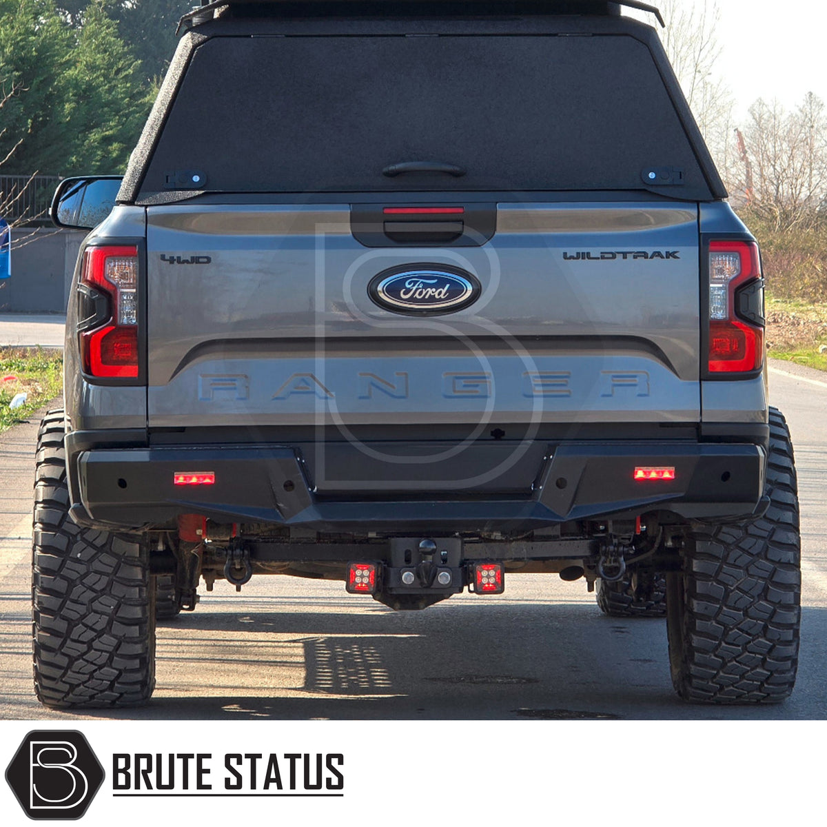 Ford Ranger 2023+ Rear Bumper Matte Black