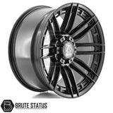 Set of four Axe AT8 20x10 Satin Black alloy wheels with 6x139.7 PCD, ET10 offset, 106mm centre bore, and 1180KG load rating, including wheel nuts and spigot rings. Suitable for vehicles matching specified bolt pattern; contact team for guidance or individual purchase options.