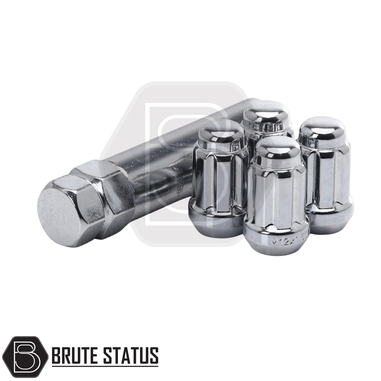 Internal drive wheel nuts and locking nuts with 20mm diameter design, supplied with matching internal drive key