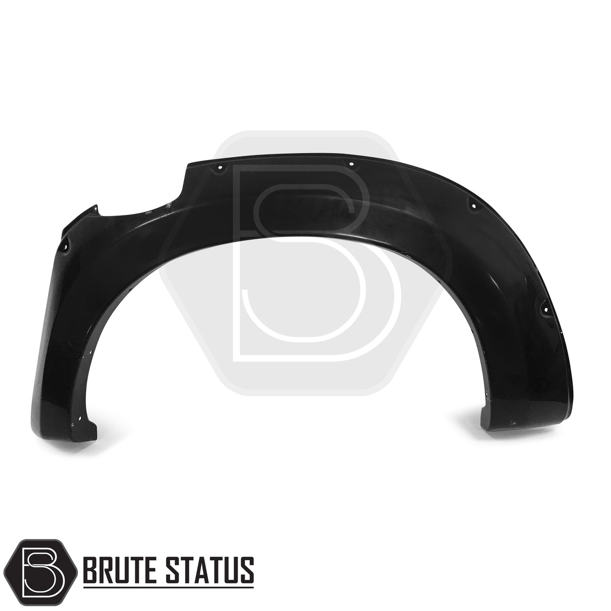 Wide arch kit fitted on Isuzu D-Max Double Cab (2012–2015 pre-facelift), featuring aggressive fender flares in matte black ABS plastic for off-road styling and enhanced stance.