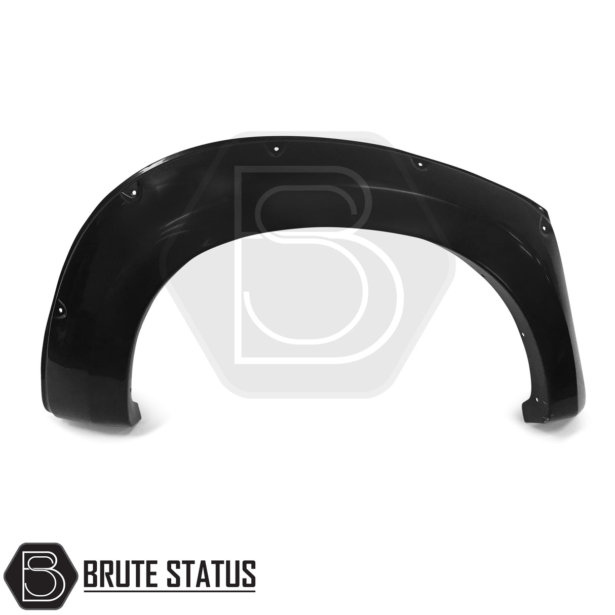 Wide arch kit fitted on Isuzu D-Max Double Cab (2012–2015 pre-facelift), featuring aggressive fender flares in matte black ABS plastic for off-road styling and enhanced stance.