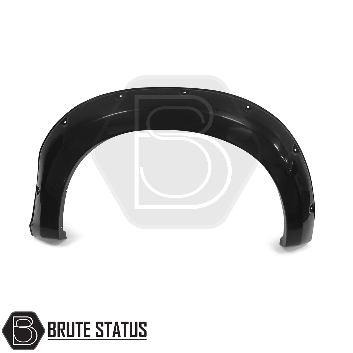 Wide arch kit fitted on Isuzu D-Max Double Cab (2012–2015 pre-facelift), featuring aggressive fender flares in matte black ABS plastic for off-road styling and enhanced stance.