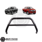 Black matte bull bar for Isuzu D-Max pickup truck years 2012-2021