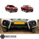 chrome stainless steel bull bar for the isuzu d-max 2012-2021 pickup truck 