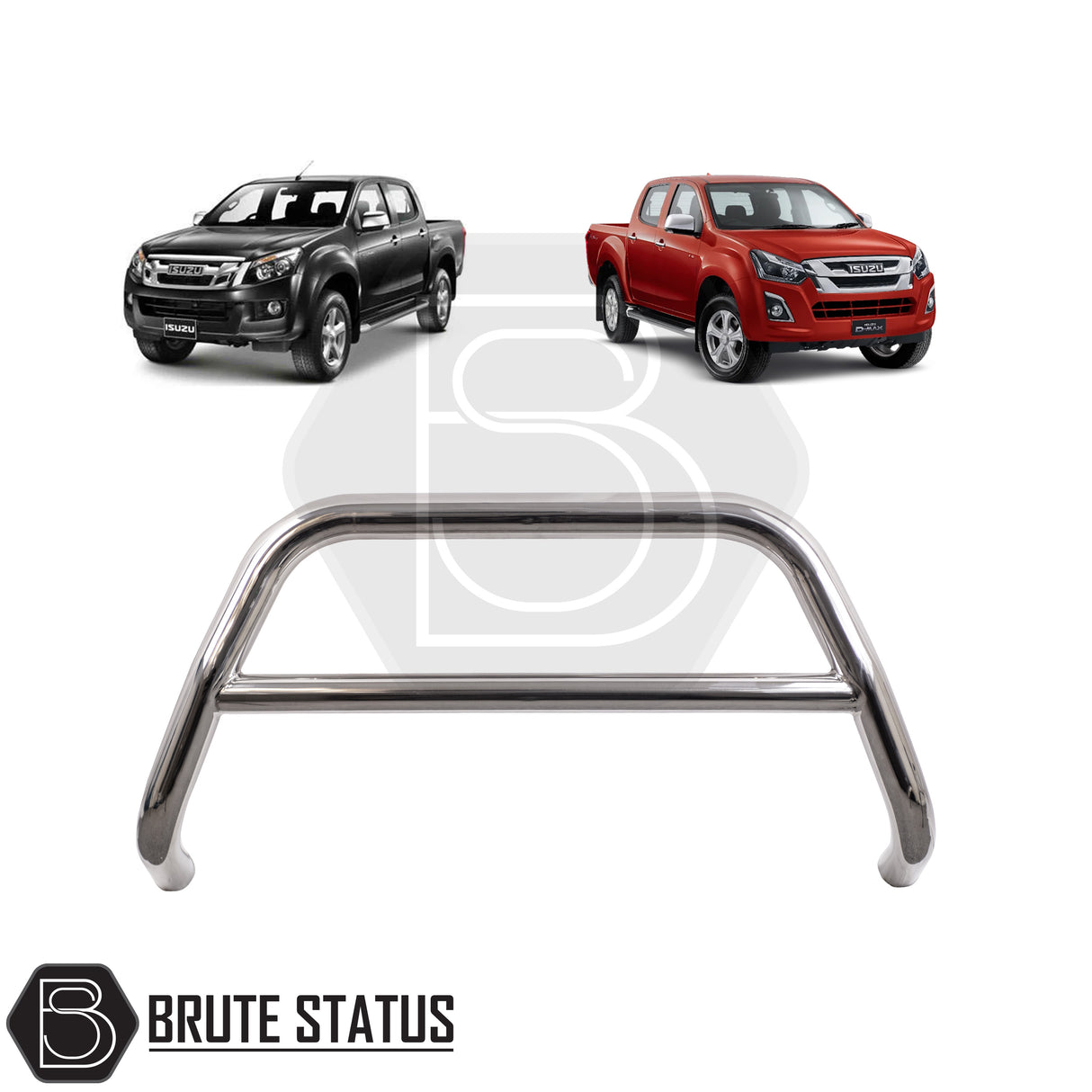 Isuzu D-Max 2012-2021 A-Bar (Nudge Bar) Polished