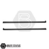 Isuzu D-Max 2021+ load bed rail protector kit – 3-piece ABS plastic set in black, includes left, right, and tailgate protectors with no-drill installation and 3M adhesive tape
