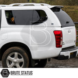 Truckman GLS hardtop canopy for Isuzu D-Max with secure cargo storage and integrated roof bars