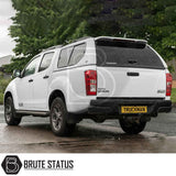 Isuzu D-Max 2012-2021 Truckman GLS Hardtop Canopy with remote locking and roof bars, featuring a sporty, high-roof design for enhanced storage and ventilation.