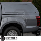 Truckman RS canopy for Isuzu D-Max pickup trucks with clamp-fit installation and tinted rear glass