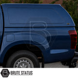 Commercial hardtop canopy for Isuzu D-Max 2012-2021 with solid side panels and glazed rear window