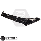 Black bonnet guard for Isuzu D-Max 2017-2021 designed to protect against stone chips, bugs and road debris