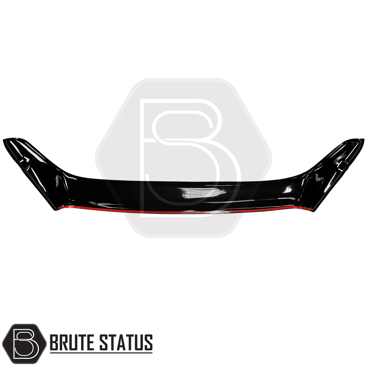 Isuzu D-Max bonnet protector in gloss black with fade-resistant ABS construction and aerodynamic design