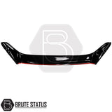 Isuzu D-Max bonnet protector in gloss black with fade-resistant ABS construction and aerodynamic design