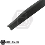 Tailgate protector for Isuzu D-Max 2021-2024 pickup truck with durable impact resistant plastic construction and textured black finish