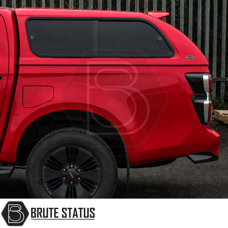 Isuzu D-Max 2021-2024 Truckman GLS hardtop canopy with roof bars and remote central locking system