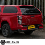 Remote locking Truckman Grand hardtop for Isuzu D-Max with stylish tinted frameless side windows