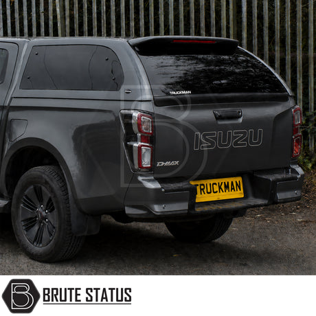 Isuzu D-Max Truckman Grand canopy in colour-coded finish with remote locking and LED load light