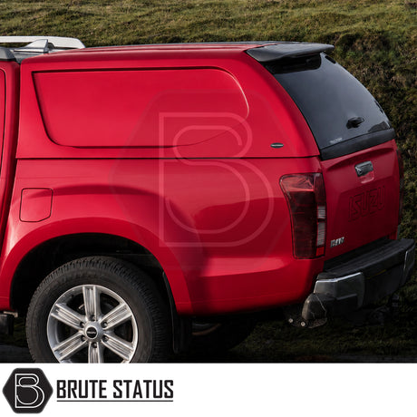 Truckman L-Series hardtop for Isuzu D-Max pickup trucks with heated rear screen and secure cargo area