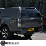 Solid-sided Truckman RS hardtop for Isuzu D-Max with wipe-clean interior and LED load light