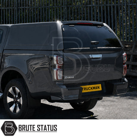 Solid-sided Truckman RS hardtop for Isuzu D-Max with wipe-clean interior and LED load light