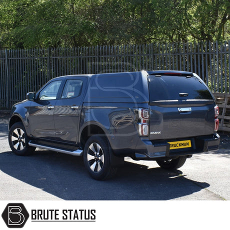 Isuzu D-Max 2012-2024 Truckman RS Hardtop Canopy with solid rear window and remote locking, enhancing security and utility for commercial applications.