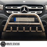 Stainless steel city bar for 2010-2017 Isuzu D-Max, enhances truck appearance and bumper protection; easy DIY installation with no drilling required, includes all fittings and TÜV certified.