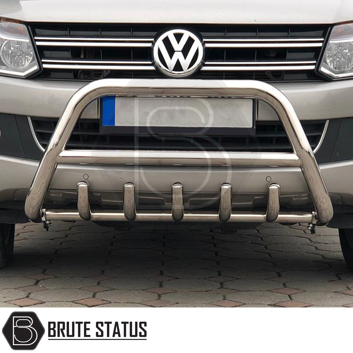 Stainless steel city bar for 2010-2017 Isuzu D-Max, enhances truck appearance and bumper protection; easy DIY installation with no drilling required, includes all fittings and TÜV certified.