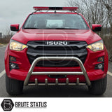 Stainless steel city bar for 2017-2022 Volkswagen amarok, enhances truck appearance and bumper protection; easy DIY installation with no drilling required, includes all fittings and TÜV certified.