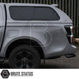 Truckman GLS canopy fitted to Isuzu D-Max pickup truck with sliding side windows and LED brake light