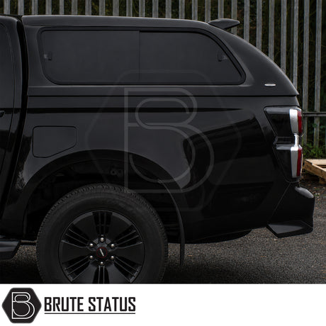 Sporty Truckman GLS canopy for Isuzu D-Max 2025+ with heated rear window and high-level brake light