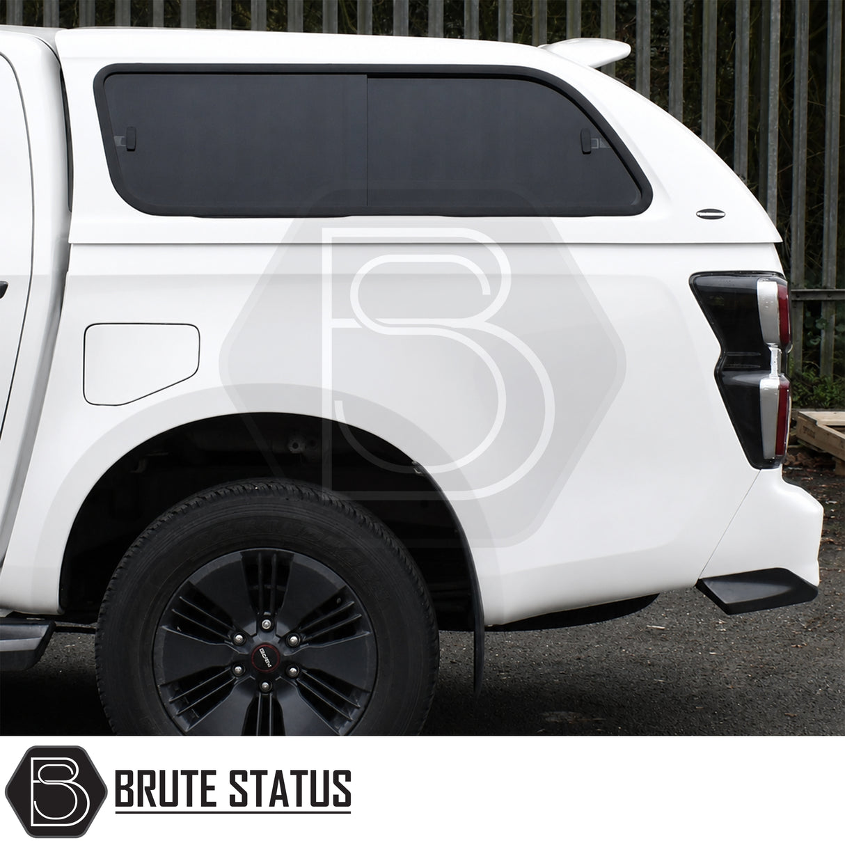 Premium pickup canopy for Isuzu D-Max featuring sliding lockable windows and extra secure load space