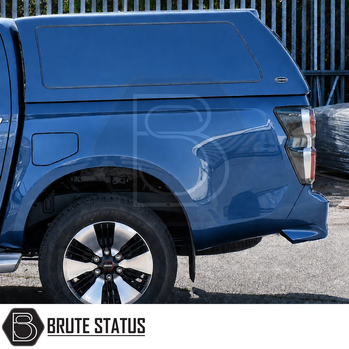 Commercial hardtop canopy for Isuzu D-Max 2025 onwards with solid sides and secure remote locking system