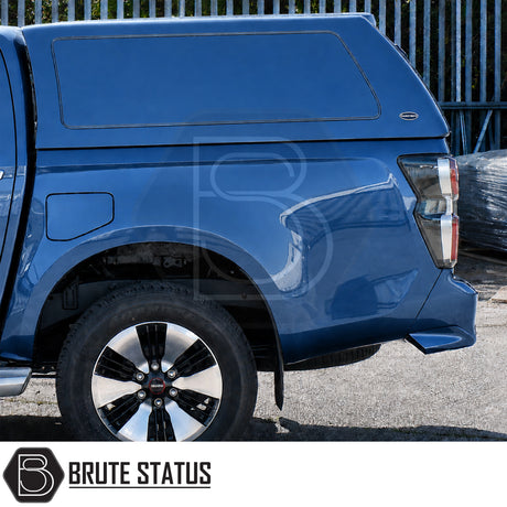 Commercial hardtop canopy for Isuzu D-Max 2025 onwards with solid sides and secure remote locking system