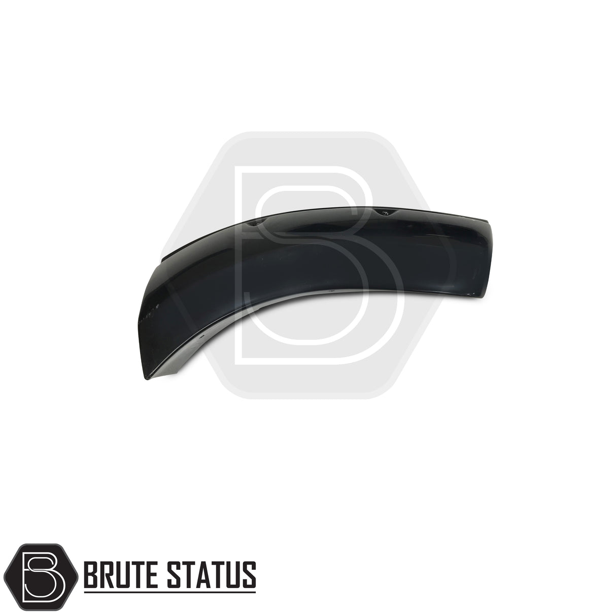 2016-2019 Isuzu D-Max wide arches, black ABS plastic, reversible installation, no drilling, includes all hardware, enhances truck stance, compatible with double cab post-facelift models.