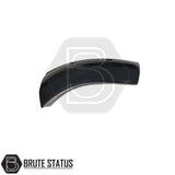 2016-2019 Isuzu D-Max wide arches, black ABS plastic, reversible installation, no drilling, includes all hardware, enhances truck stance, compatible with double cab post-facelift models.