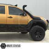 Isuzu D-Max 2016-2019 post-facelift double cab wide arches, durable ABS construction, easy installation with rubber seals, stainless steel fasteners for styling only.