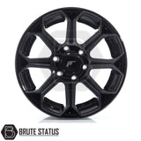 JR Wheels JRX11 alloy wheel in Gloss Black with Machined Face, 18x9 size, PCD 6x139.7 or 6x114.3, offset ET25, centre bore 110. Comes as a set of 4 with correct spigot rings and includes wheel nuts.