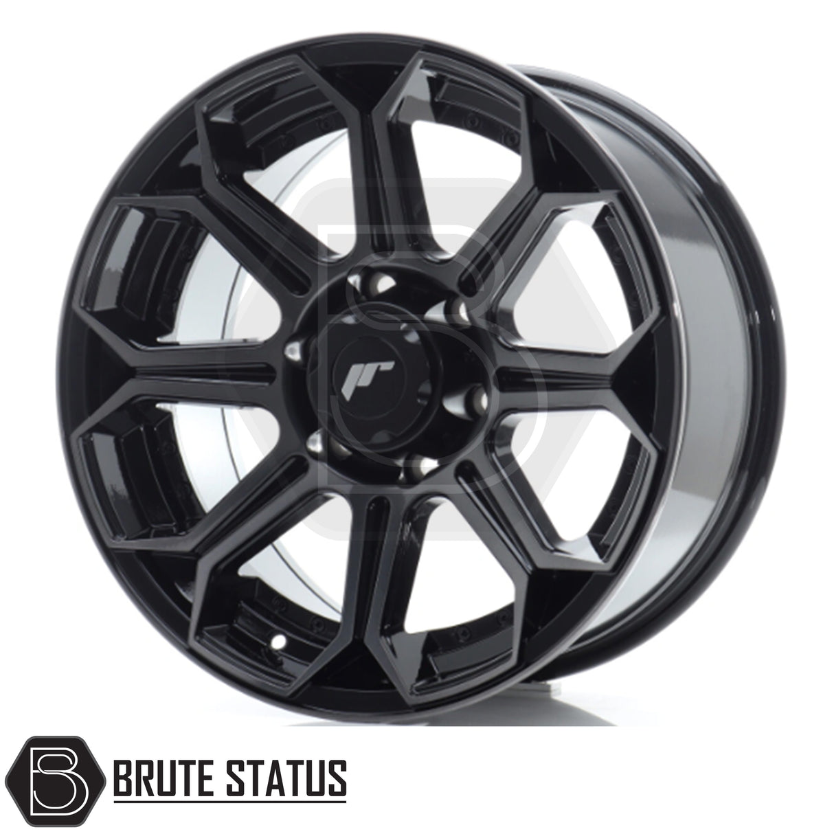 JR Wheels JRX11 alloy wheel in Gloss Black with Machined Face, 18x9 size, PCD 6x139.7 or 6x114.3, offset ET25, centre bore 110. Comes as a set of 4 with correct spigot rings and includes wheel nuts.