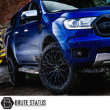 JR Wheels JRX12 alloy wheel in Black with Machined Tinted Face, 20x9 size, PCD 6x139.7 or 6x114.3, offset ET20, centre bore 110 (6x139.7) or 66.1 (6x114.3). Comes as a set of 4 with correct spigot rings and includes wheel nuts.