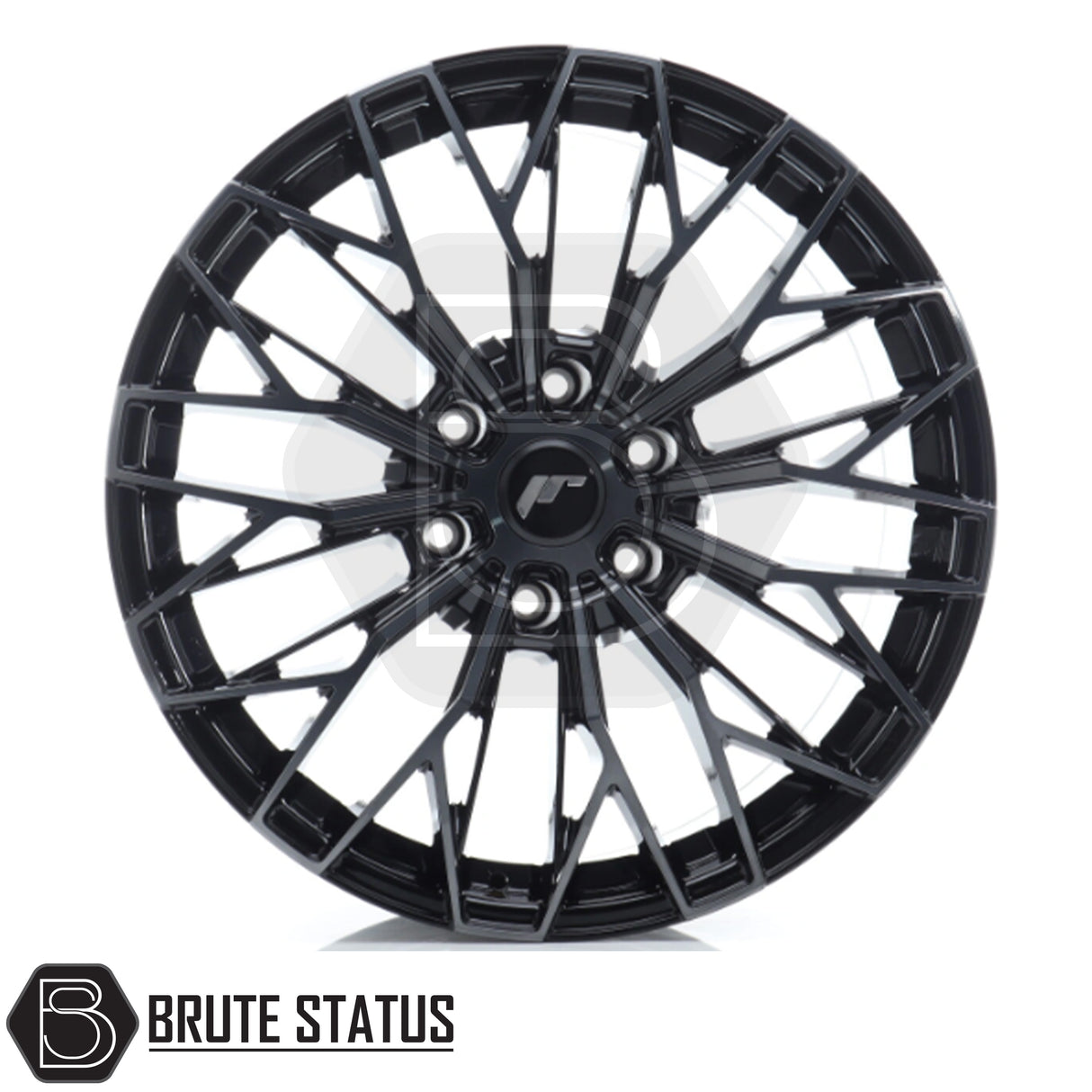 JR Wheels JRX12 alloy wheel in Black with Machined Tinted Face, 20x9 size, PCD 6x139.7 or 6x114.3, offset ET20, centre bore 110 (6x139.7) or 66.1 (6x114.3). Comes as a set of 4 with correct spigot rings and includes wheel nuts.