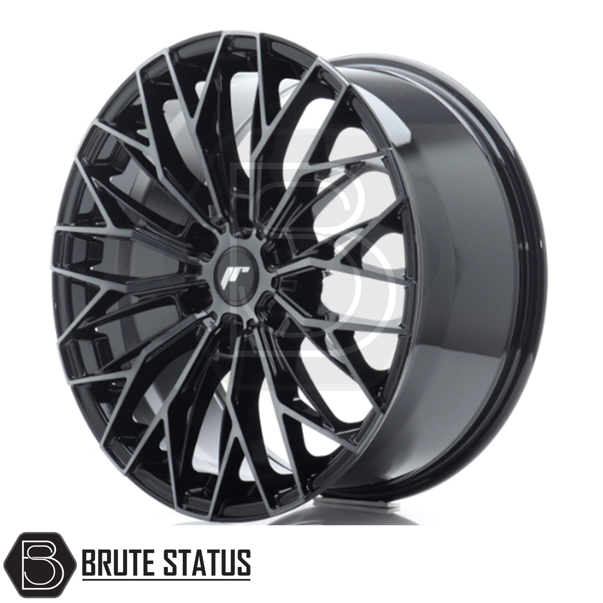 JR Wheels JRX12 alloy wheel in Black with Machined Tinted Face, 20x9 size, PCD 6x139.7 or 6x114.3, offset ET20, centre bore 110 (6x139.7) or 66.1 (6x114.3). Comes as a set of 4 with correct spigot rings and includes wheel nuts.