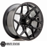 JR Wheels JRX9 alloy wheel available in Matt Black or Gloss Black with Machined Face, 18x9 size, PCD options 6x139.7 or 6x114.3, offset ET18. Compatible with internal drive wheel nuts