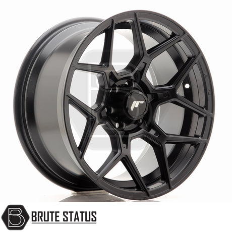 JR Wheels JRX9 alloy wheel available in Matt Black or Gloss Black with Machined Face, 18x9 size, PCD options 6x139.7 or 6x114.3, offset ET18. Compatible with internal drive wheel nuts