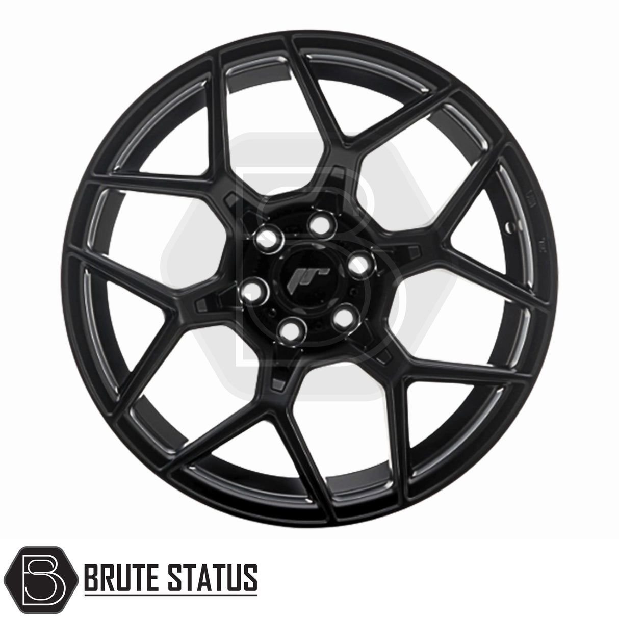 JR Wheels JRX9 alloy wheel available in Matt Black or Gloss Black with Machined Face, 18x9 size, PCD options 6x139.7 or 6x114.3, offset ET18. Compatible with internal drive wheel nuts