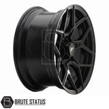 JR Wheels JRX9 alloy wheel available in Matt Black or Gloss Black with Machined Face, 18x9 size, PCD options 6x139.7 or 6x114.3, offset ET18. Compatible with internal drive wheel nuts