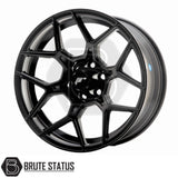 JR Wheels JRX9 alloy wheel available in Matt Black or Gloss Black with Machined Face, 18x9 size, PCD options 6x139.7 or 6x114.3, offset ET18. Compatible with internal drive wheel nuts