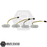 White LED front grille lights for Ford Ranger Raptor style grille 4 piece 12V lighting kit for pickup truck front end styling upgrade